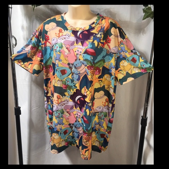 *Pokemon* Men’s Size XL (unisex) tee in light pastels. EBgames Nintendo - Picture 5 of 9